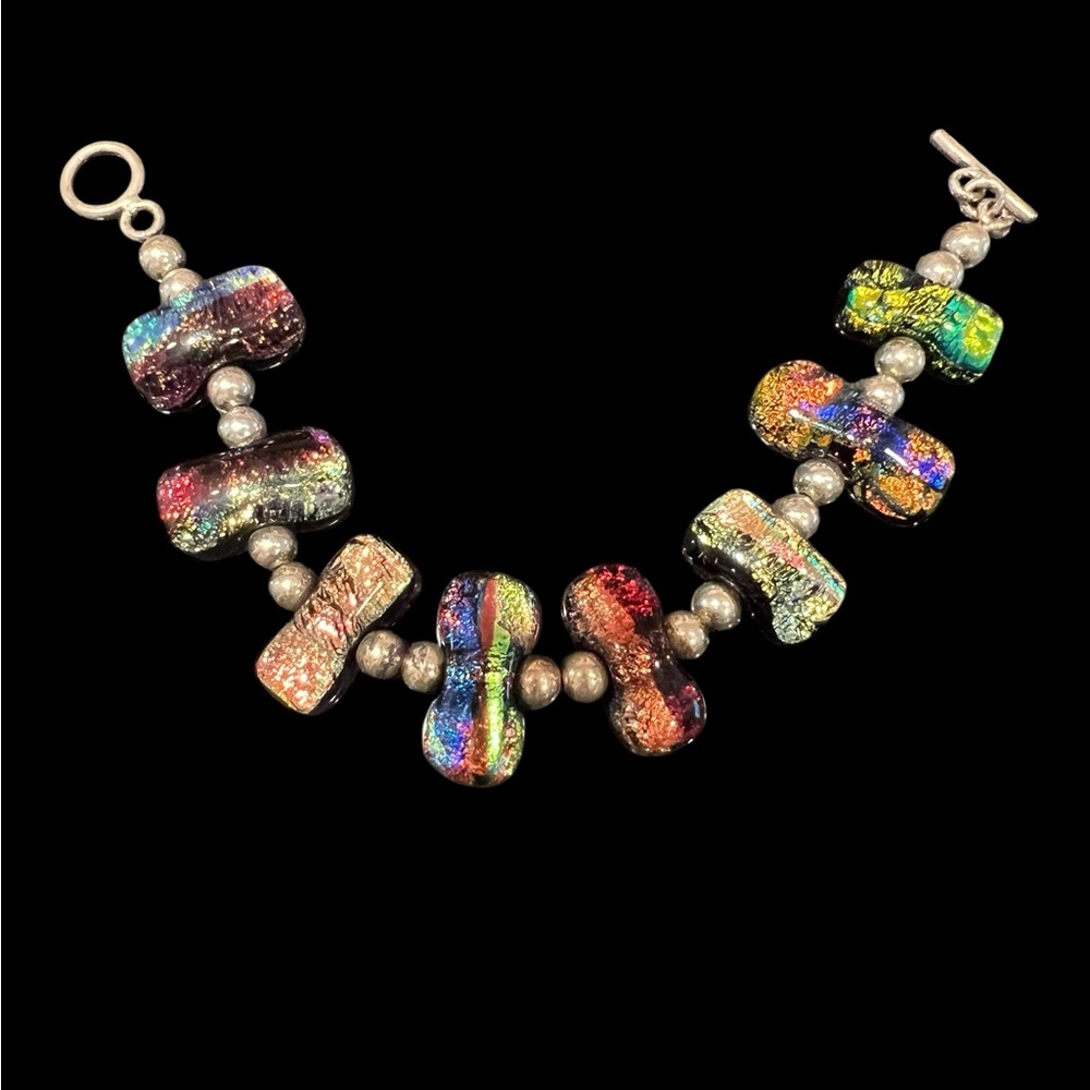 Colorful Glass Bead Bracelet